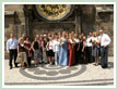 Group photo in front of Town Hall Clock - Orloj