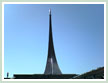 Monument honoring Gagarin's flight near the VDNCh park